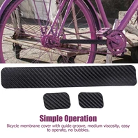 black bicycle chain protector cycling frame chainstay posted protection mt b bike chain care guard pad cover accessories