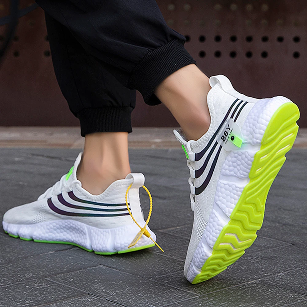 Hot Sale Brand Men Casual Sneakers Promotiom Mesh Breathable Male Jogging Shoes Anti Slip Couple Sneakers Women Athletic Shoes