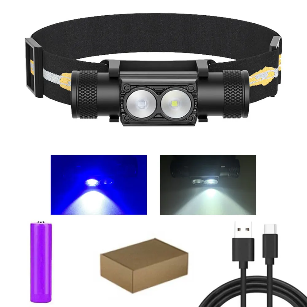 

Sololandor Налобный Фонарь LED Белый+Синий