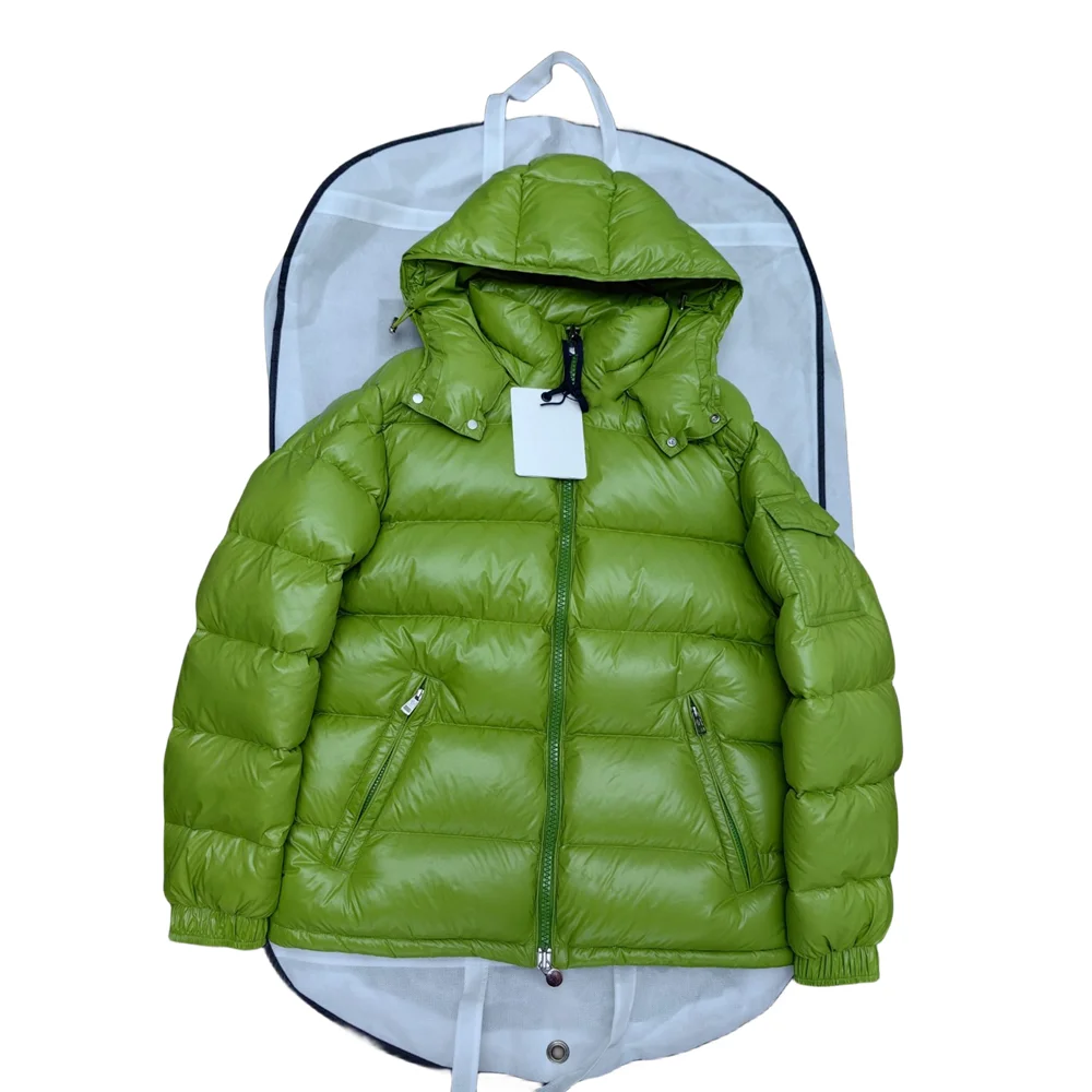 

winter man Down jacket Hooded Solid color Leisure coat 95% white goose down NFC Send dustproof bags Couple clothing