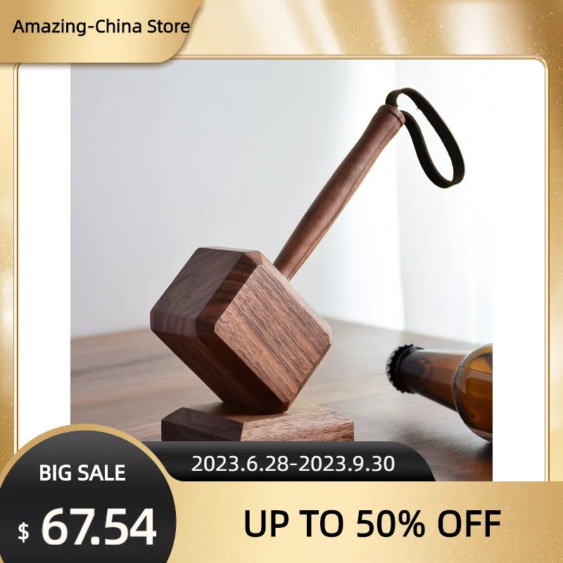 Leishen молотковая Бутылка открывалка для Домашнего Пива, креативное украшение для дома, украшение для дома из черного ореха