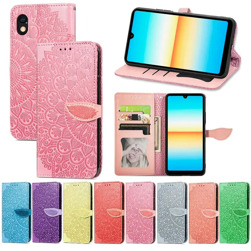 

Multi Card Wallet Embossing Leather Phone Case For Sharp Sense 7 4 Plus 6S 5G 3 Lite Shockproof Magnetic Holder Flip Cover