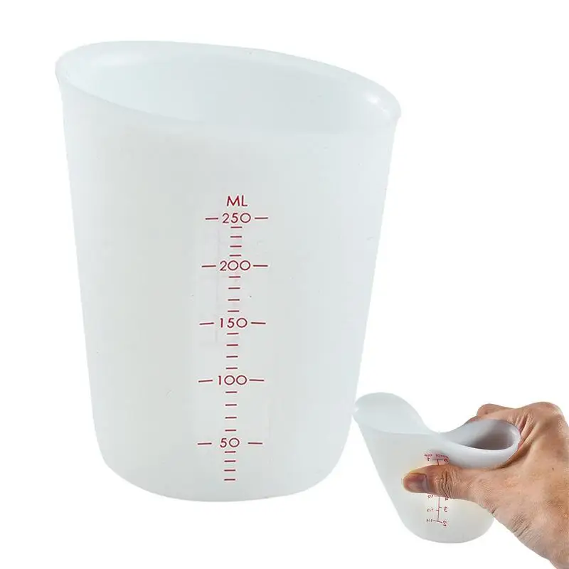Measuring Cups For Baking Silicone Flexible Pour Cups With Marking Pour Mixing Cups Blender For Liquid Paint Epoxy Resin