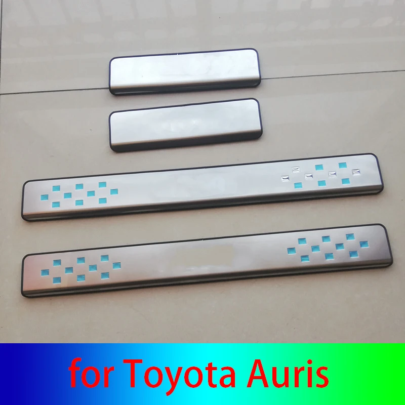 

door sill strip cover welcome pedal Trim scuff plate sills guard threshold for Toyota Auris E150 E180 2013 2014 2015 2017 2018