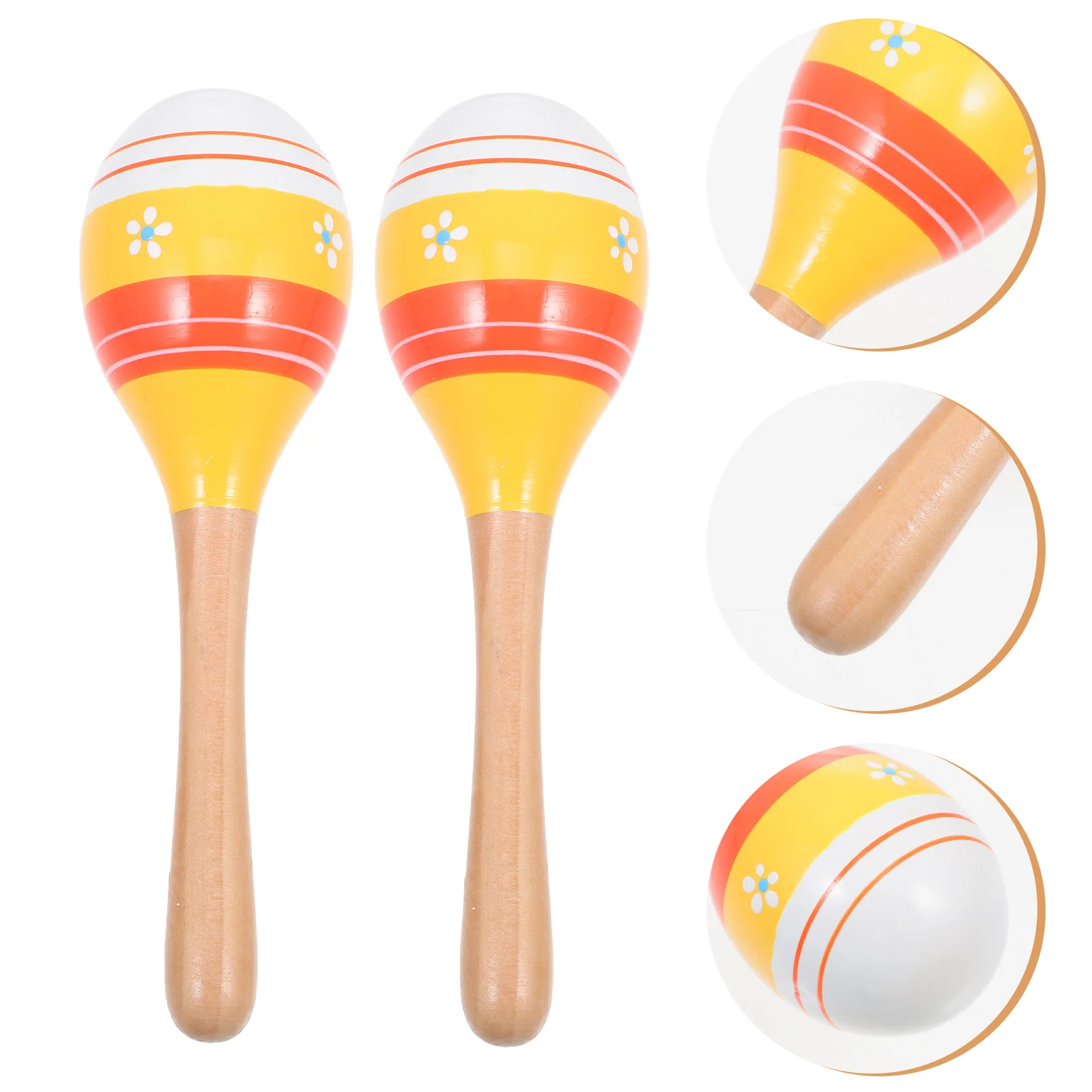 2 шт. полосатый мультяшный маракас музыкальная игрушка детские игрушки ручной