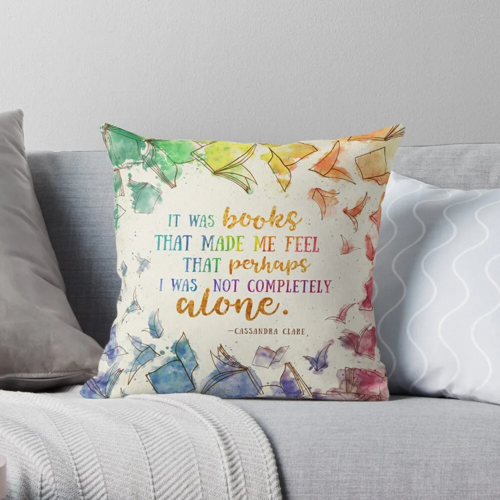 

It was books Throw Pillow 100% Cotton Decor Pillow Case Home Cushion Cover 45*45cm