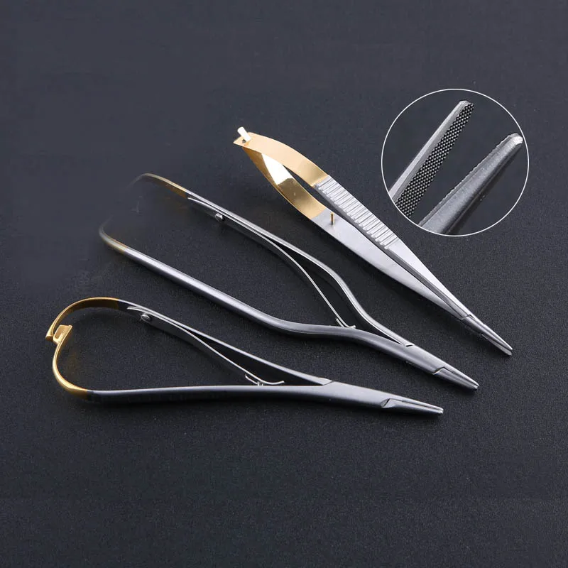 

Stainless steel medical Matthew-type full-grip needle-holding pliers beauty plastic dental surgery suture holding needle