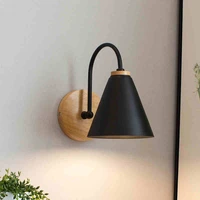 wooden wall lights bedside wall lamp bedroom wall light sconce for kitchen restaurant modern wall lamp nordic macaroon sconces