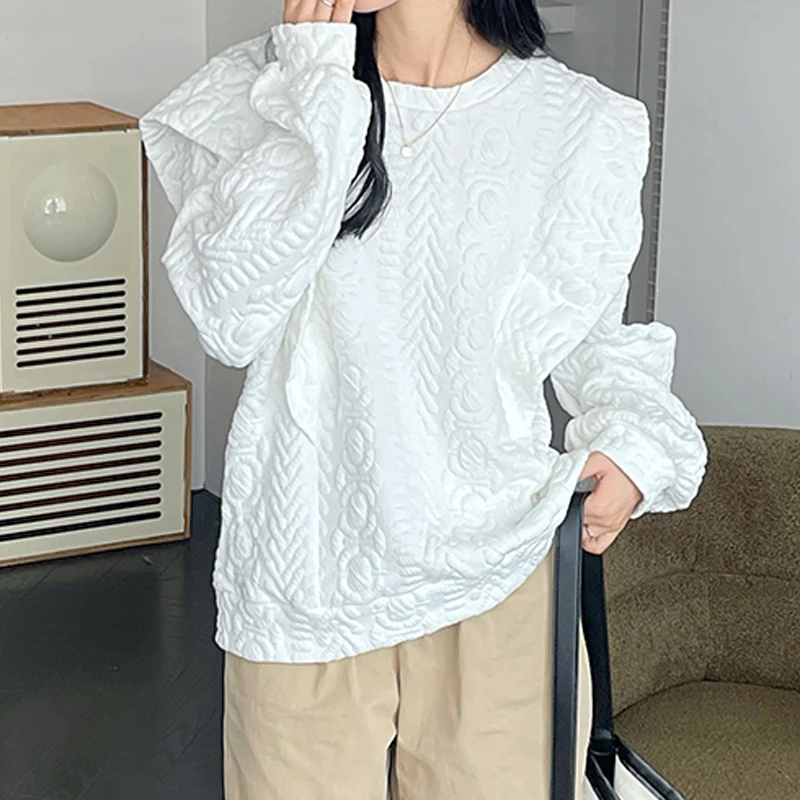 

Корейский модный пуловер, свитшот, модные женские толстовки, повседневные свободные свитшоты из двух частей с длинным рукавом, осень 2023