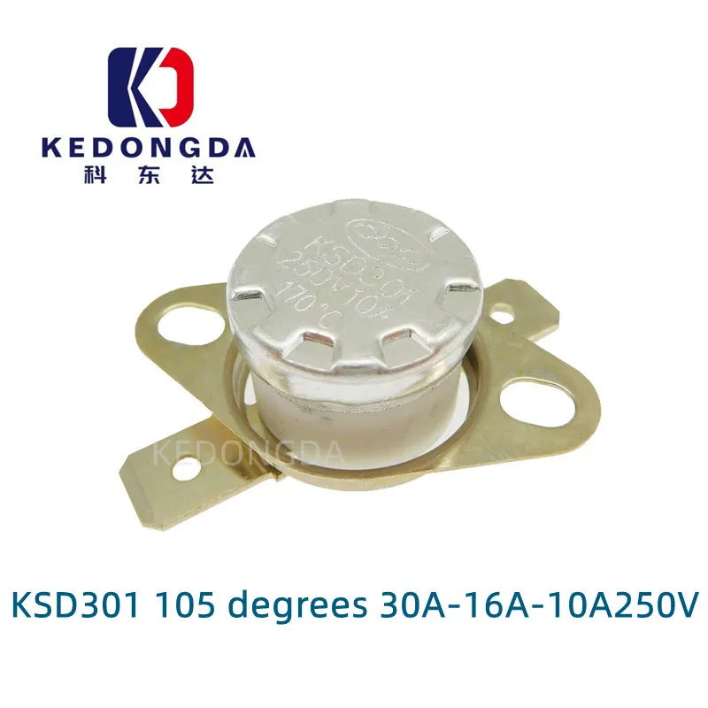 

Temperature switch KSD301 105 degrees 30A-16A-10A250V Normally open normally closed temperature switch