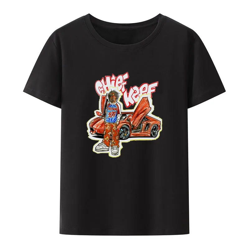 

Chief Keef Hip Hop T Shirt Harajuku Mens Summer Fashion Short Sleeve Clothing Shirt Aesthetic Camisas Unisex Casual Hipster Tops