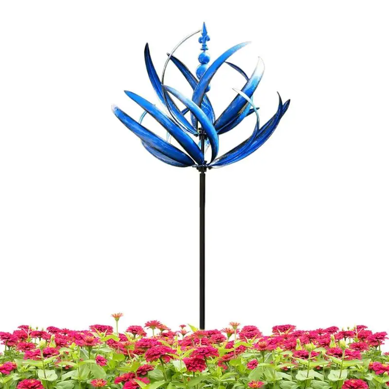 

3D Lotus Windmill Cartoon Children Toys Home Garden Decoration Wind Spinner Whirligig Yard Decor For Balconies Porches Gardens