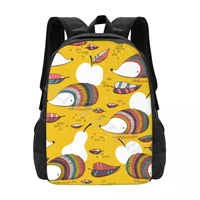 hedgehog fruits and leaves cartoon school bags fashion backpack teenagers bookbag mochila casual backpack