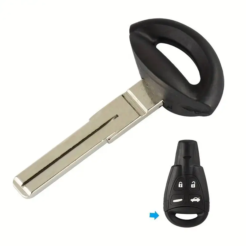 

Пульт дистанционного управления для автомобильного ключа Saab 9-3 93 2003-2007, 4 кнопки, необработанное лезвие, сменная смарт-карта, брелок без ключа