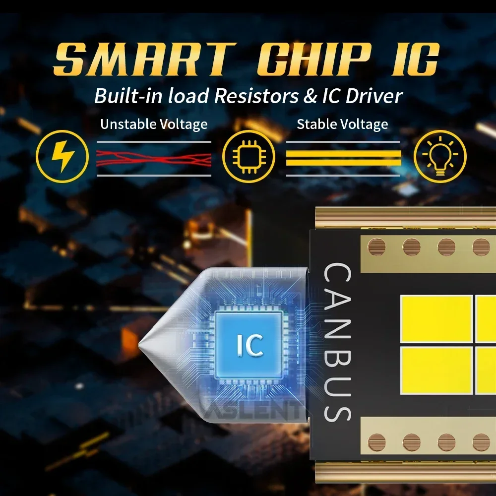 4x Новая светодиодная лампа C10W C5W Canbus Festoon 31 мм 36 39 41 Внутренняя для чтения Купол