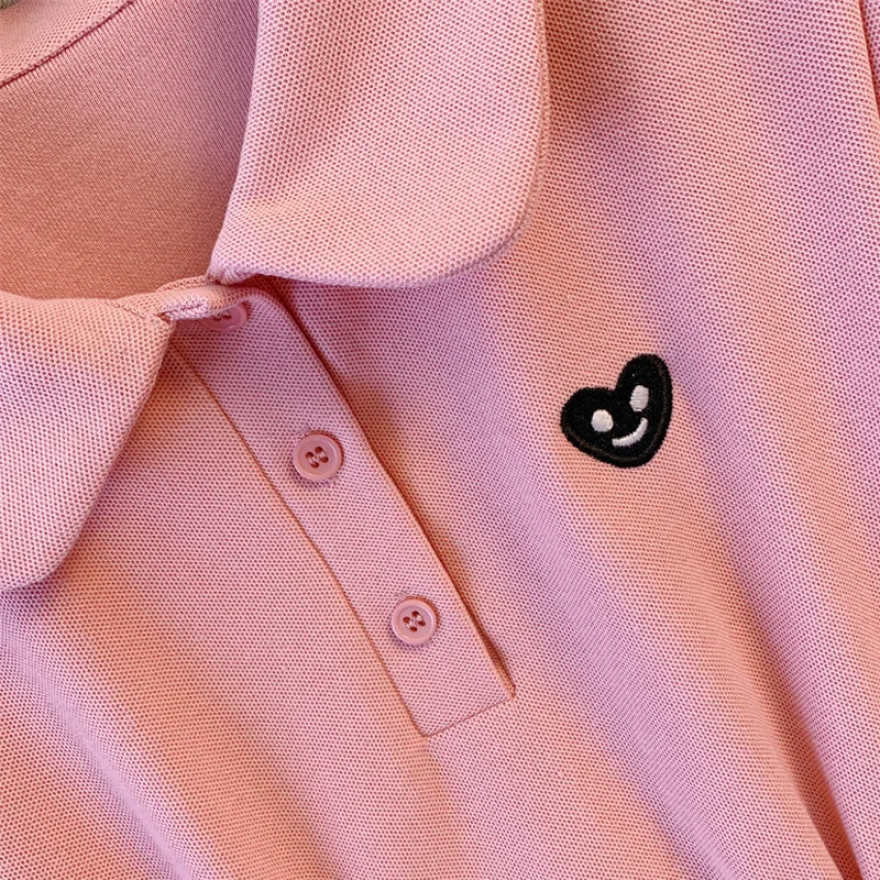 Летние женские элегантные платья-миди хлопковые повседневные платья-поло с