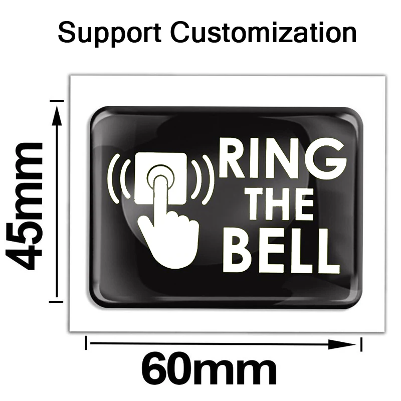 3D наклейка в виде купола, значок уведомления, кольцо, звонок, дверной звонок, ворота, дверь, стена, поддержка настройки жан поль сартр стена сборник
