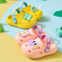 2022 summer children garden clogs shoes boysgirls beach slippers kids breathable cute cartoon slip on mules baby slipper