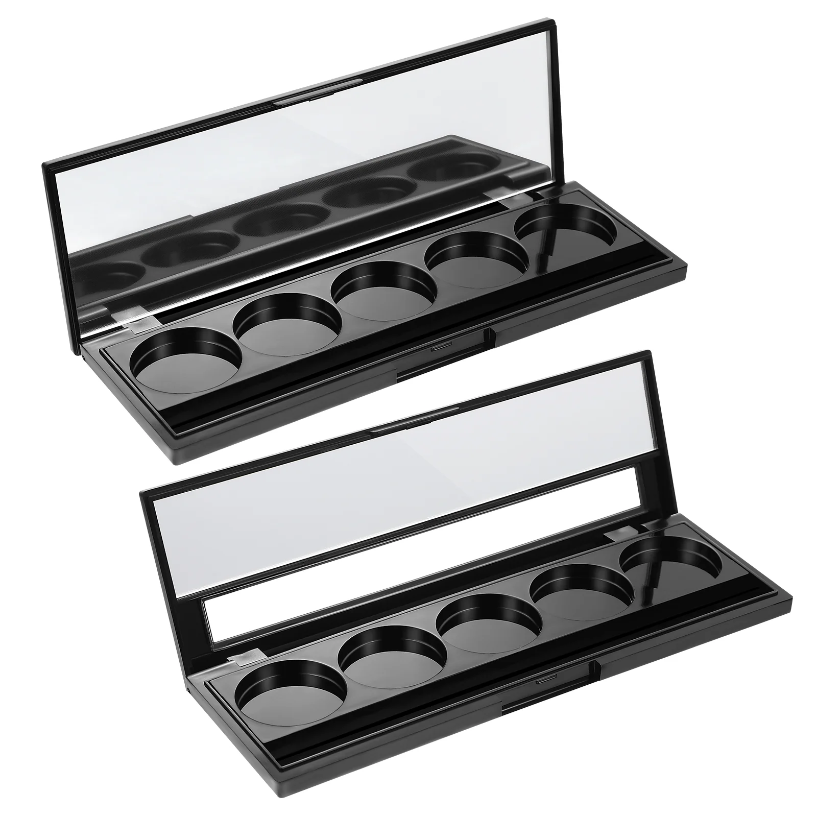 

2Pcs Travel Eyeshadow Container Cosmetic Eyeshadow Pans Make Container Pallet Refillable Eyeshadow Box Eyeshadow Storage Case