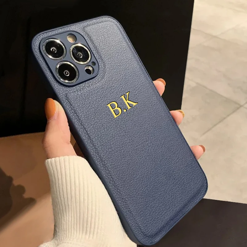 Индивидуальный чехол 14 15 Pro Max для iPhone 13 12 11 роскошный с именем на заказ корейские