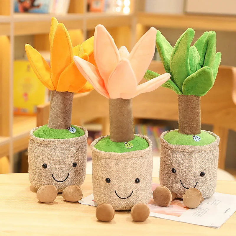 

1pc 35cm New Dragon Beard Tree Plush Toys Kawaii Potted Plants Dolls Stuffed Soft Bonsai Decorative Toys for Children