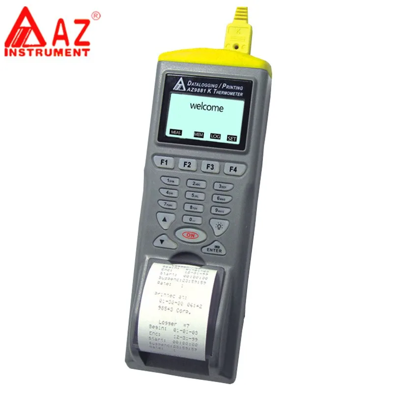 

Термометр AZ9881, термометр K-типа, регистратор данных-200 ~ 1370C с принтером