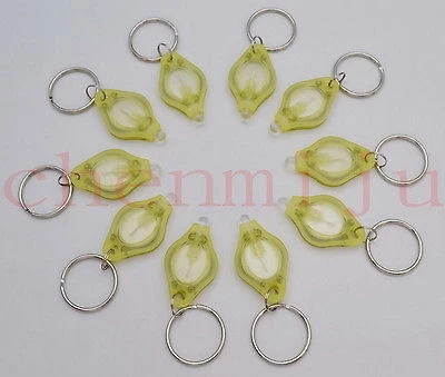 200 шт. высококачественные светодиодные мини-брелки для ключей