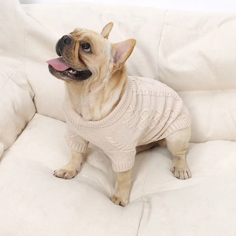 

Pet Dog Sweaters Winter Pet Clothes for Small Dogs Warm Sweater Coat Outfit for Cats Clothes Woolly Soft Dog T Shirt Jacket