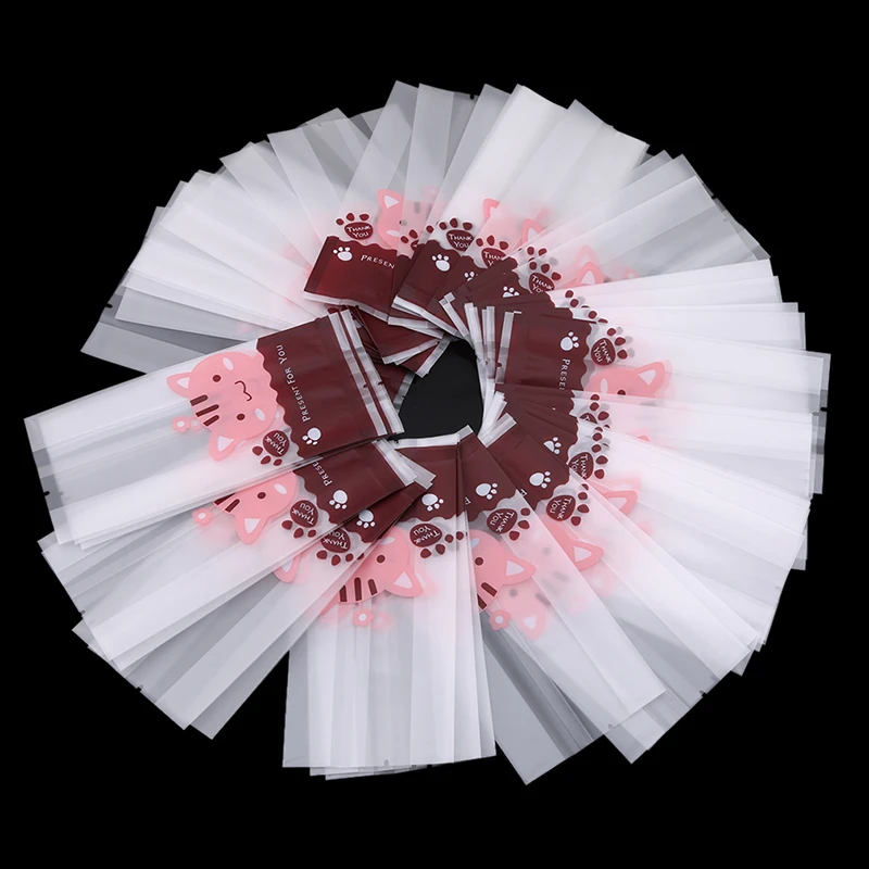 

50 шт./набор, пластиковые пакеты для печенья