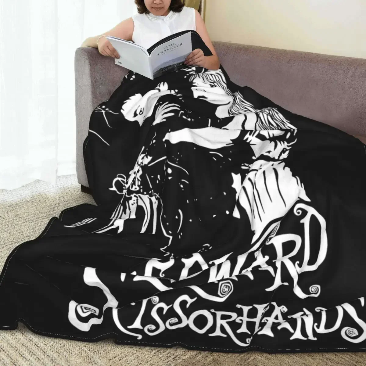 Белые одеяла Эдварда руки-ножницы фланелевые ультра-мягкие пледы для домашнего