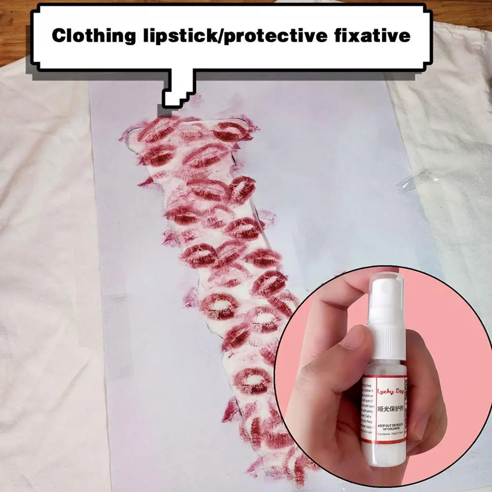 

15ml Short Sleeve Lipprint Protector Color Fixer Lipstick Halloween Color And Supplies Protection Anti Fixer Fading R2C4