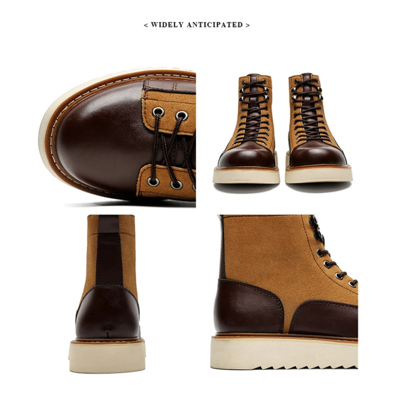 Мужские ботинки для пустыни на уличной платформе мужские рабочие высокого