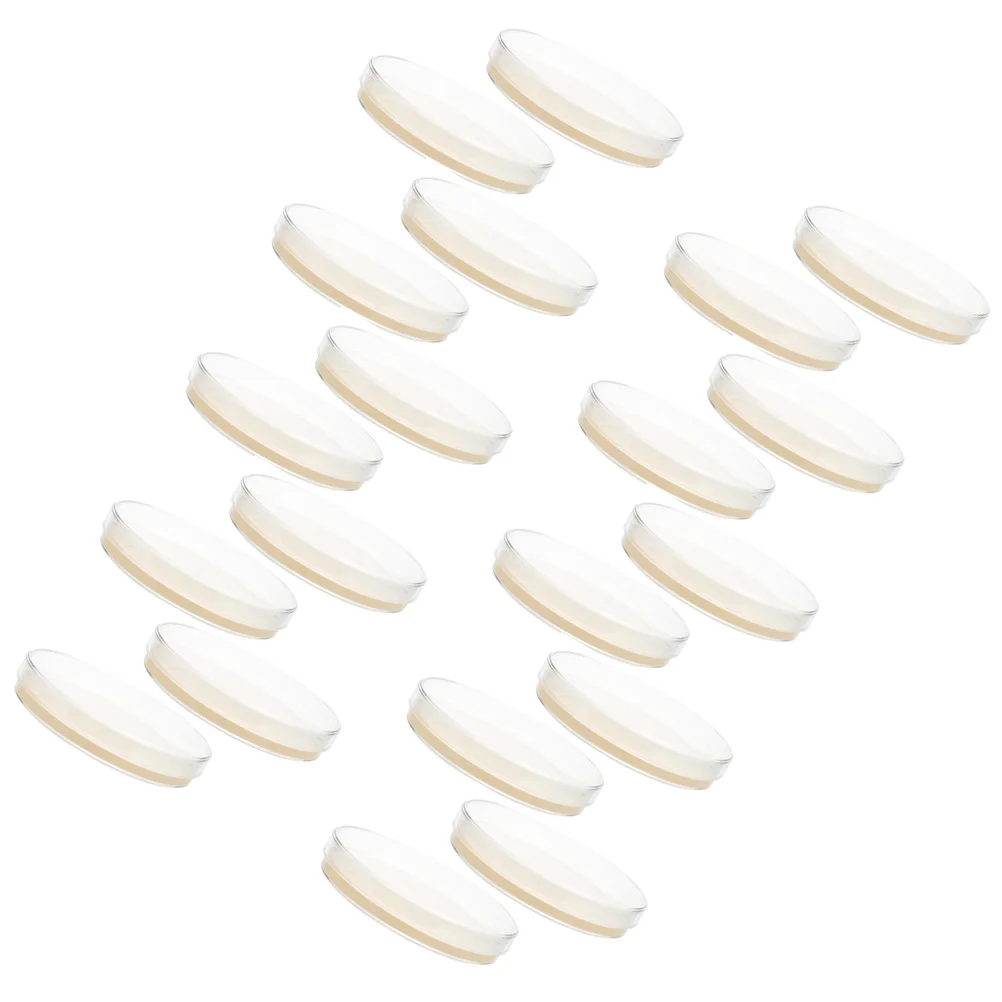 

20 Pcs Nutrient Agar Plate Plates Laboratory Ordinary Petri Dishes Prepoured Science Experiment Supplies
