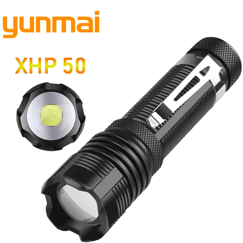 

Xhp50.2 FlashLight Most Powerful Flash Light Ultra Bright 5 Modes Zoomable Led Torch Xhp50 Battery Camping Fishing Extra Bright