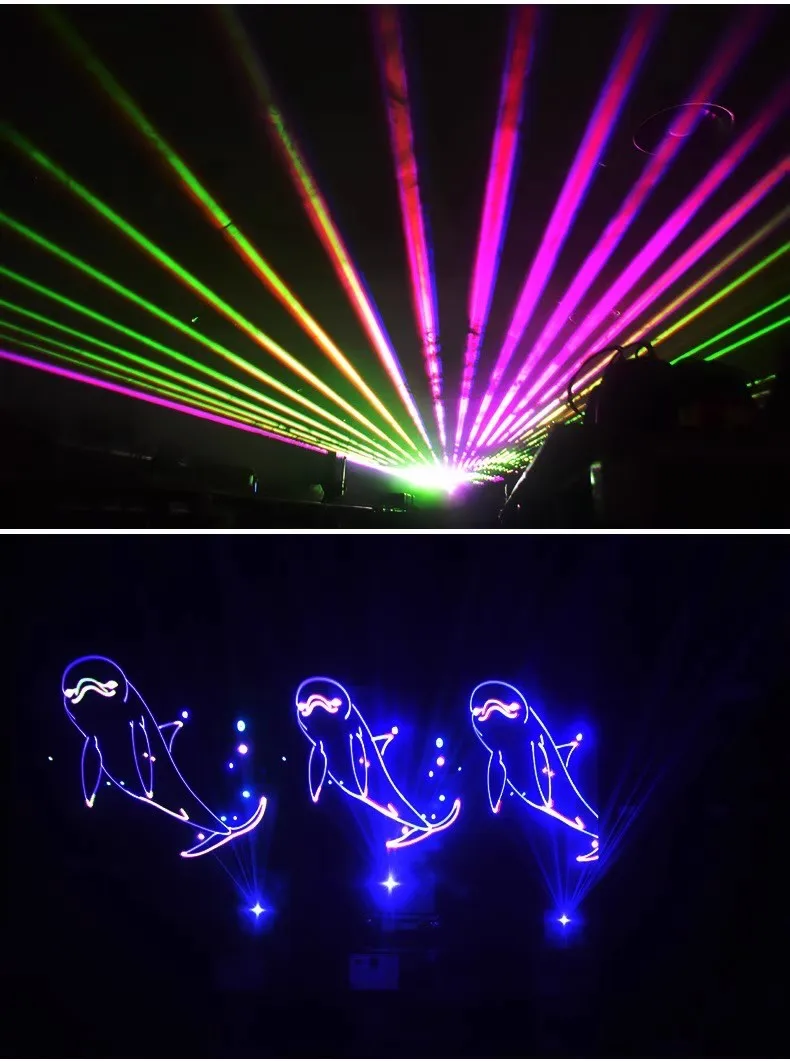 Фото RGB 3 Вт/4 Вт/5 Вт полноцветный красный/зеленый/синий лазерный модуль комбинированный белый лазерный сценический светильник TTL/аналоговый №1