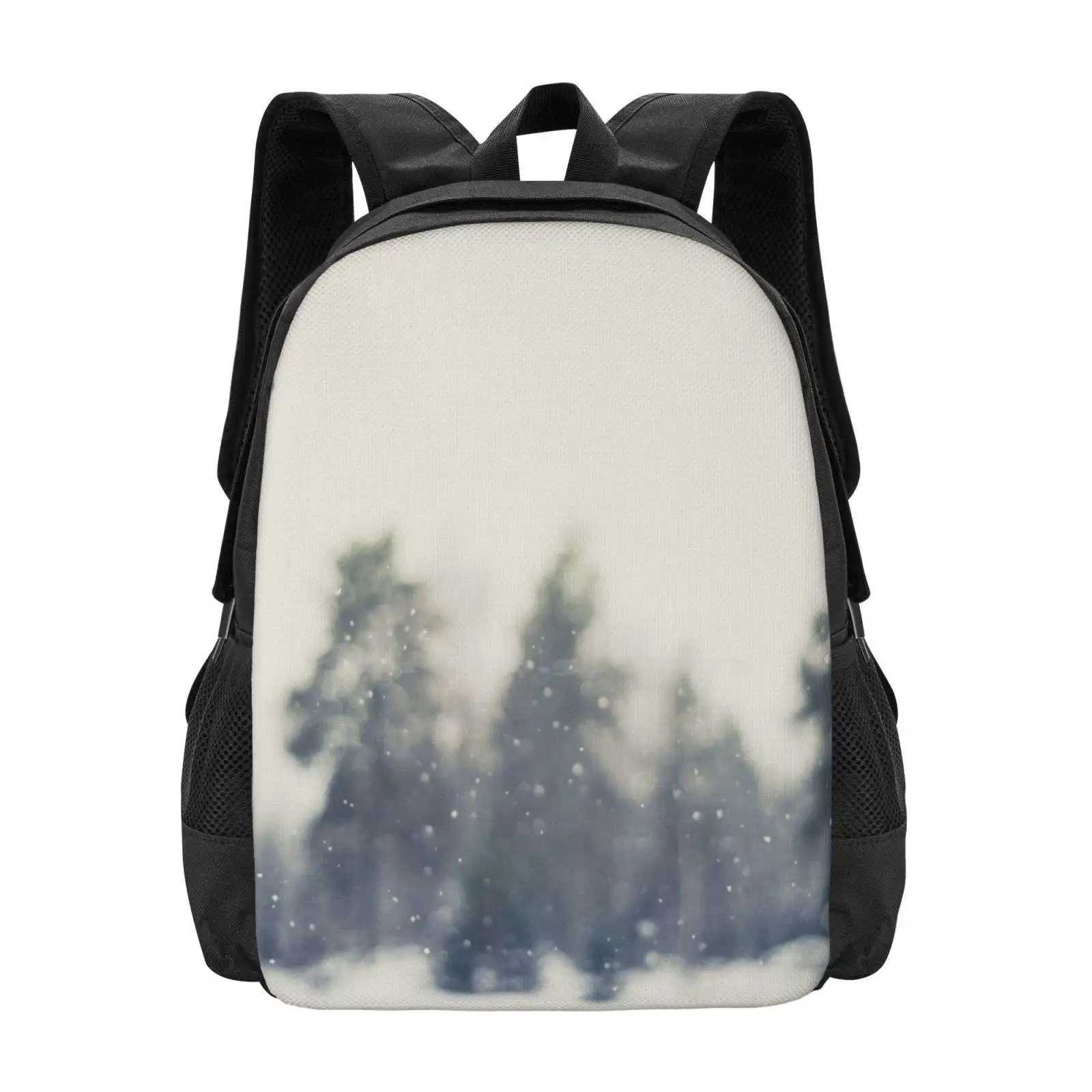 Falling Snow Hot Sale Backpack Fashion Bags Falling Snow Sweden Winter Nature Nikon 50Mm Sn? Vinter Christmas Grey Green Blue