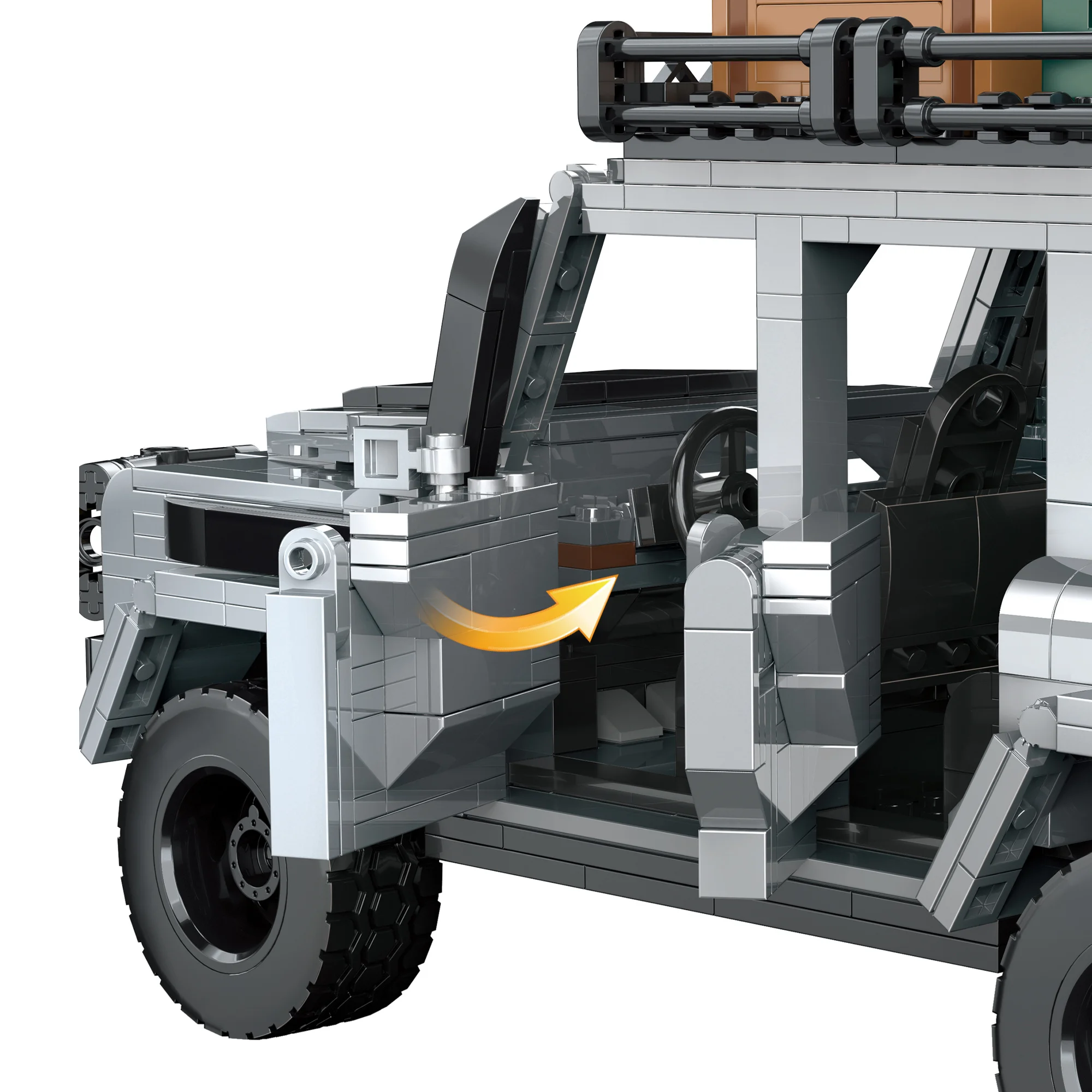 COGO Raptor внедорожник пикап строительные блоки-автомобиль сборка Кирпичи игрушки