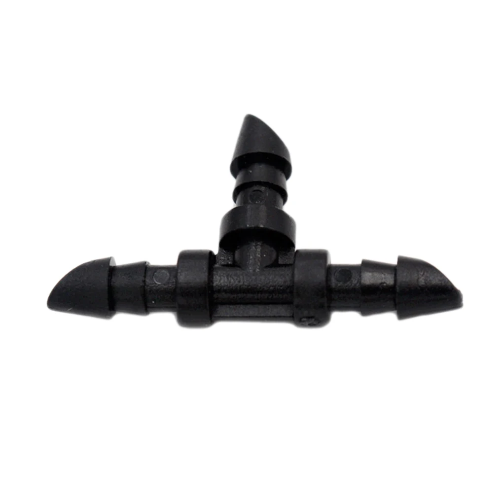 

50 Pieces Garden Agricultural Irrigation Barb Tee Barbed Drip Bulk Tee Connector Fittings