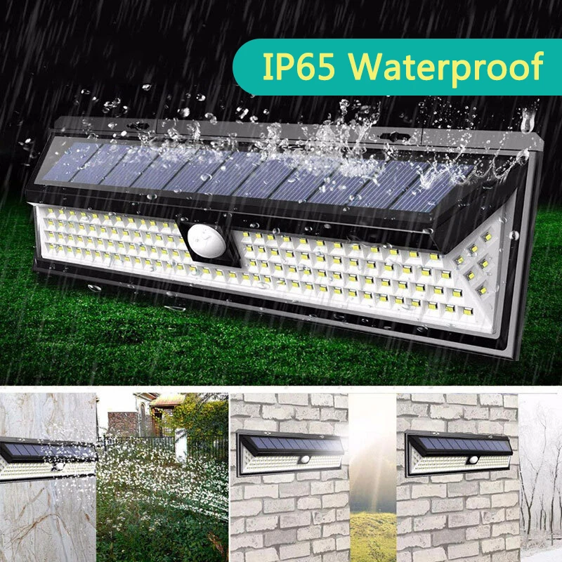 

118 LED Solar Light Outdoor Solar Lamp Motion Sensor Solar Powered Spotlight 3 Modes For Street Garden Decoration Wall Lamp