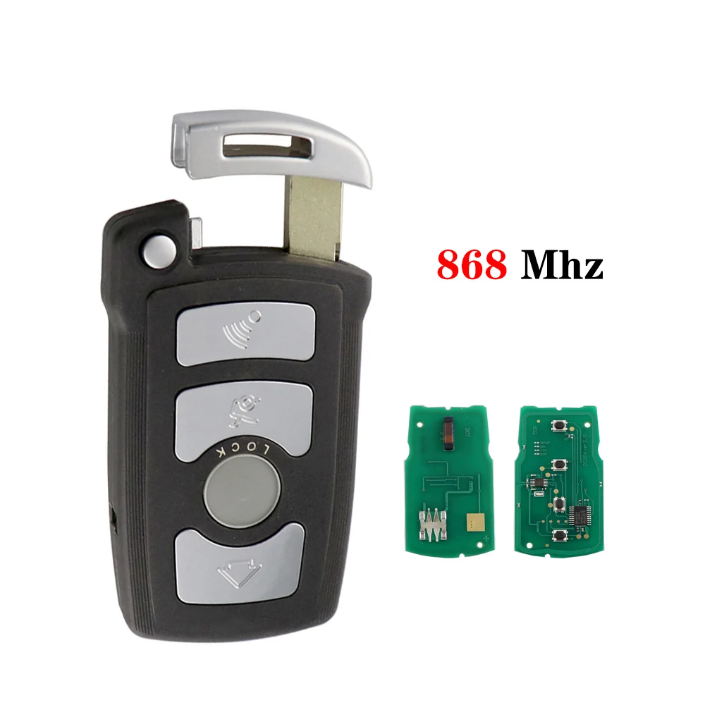 YIQIXIN 4-кнопочный Автомобильный Дистанционный ключ для BMW 7 серии 745i 750Li 760i E65 E66 CAS1 серии 315/315LP/433/868 МГц ID46 PCF7944 чип