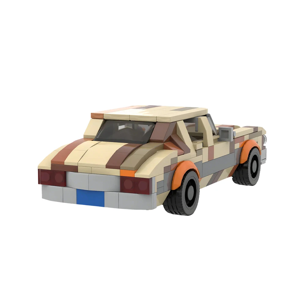 Фото Конструктор MOC «Большой Лебовски»: Модель Ford Gran Torino 1973 года, ретро-автомобиль, строительные блоки, игрушки для сборки, подарки №3