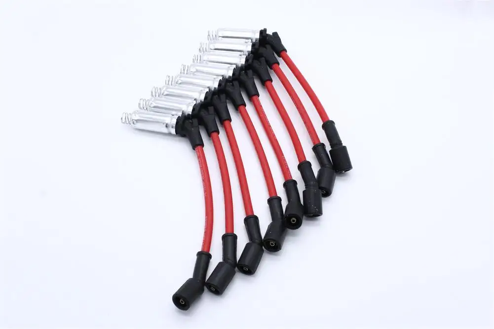 

8 Pcs Silicone Car Spark-plug Ignition Wire Set M8-48322 48322 7831 Compatible For Avalanche Rainier V8 10.2mm car accessories