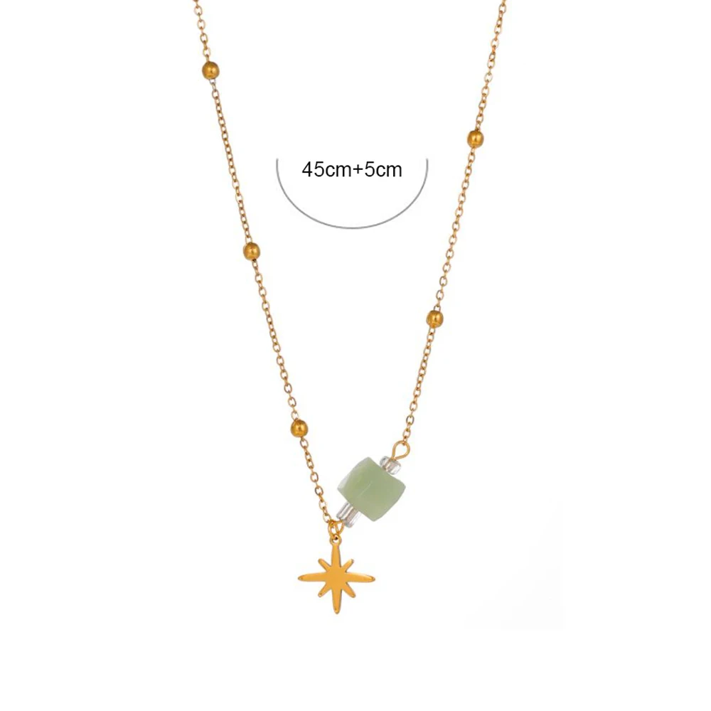 Модная позолоченная подвеска в виде звезды из нержавеющей стали для женщин