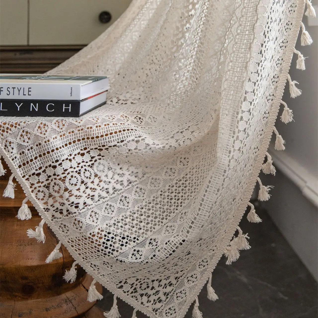 Вязание крючком для гостиной полый художественный декор в американском стиле