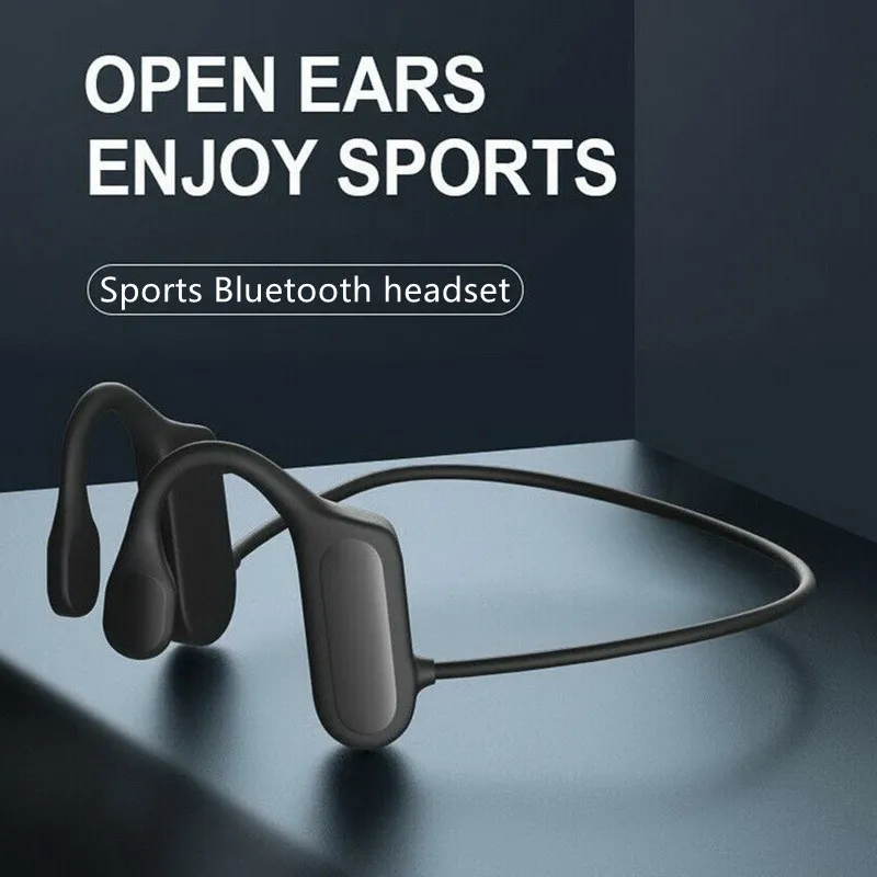 

Bluetooth Headset Wireless Headset Bluetooth 5,0 Bone Conducting Audio Sports Stereo Waterproof with Mic Bluetooth Earphone