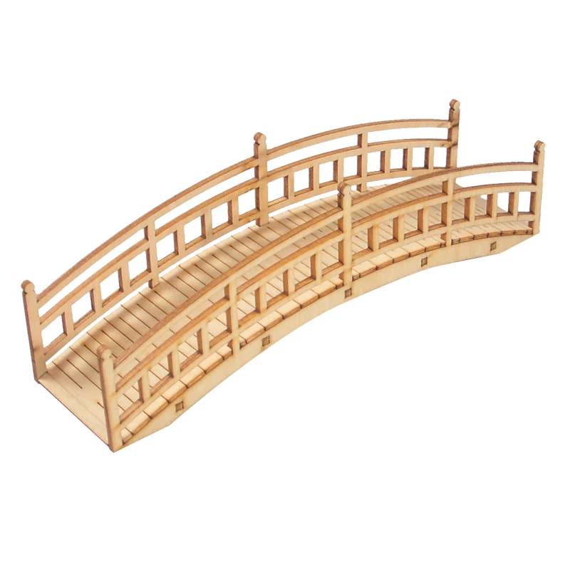 Модель моста ручной работы в китайском стиле садовый ландшафт изогнутый мост