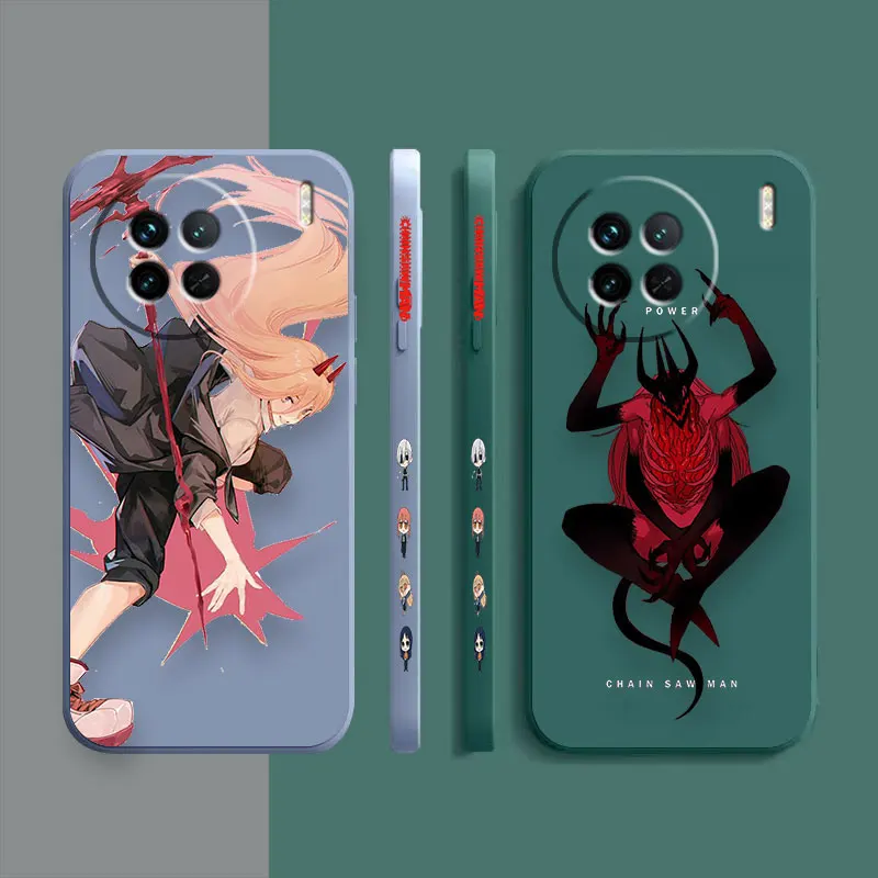 Chainsaw Man Anime Power Phone Case For VIVO X21I X21S X23 X27 X30 X50 X60 X70 X80 X90 5G PRO PLUS Colour Case Funda Shell Capa