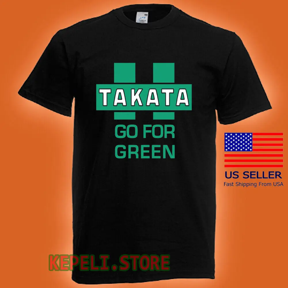 Мужская черная футболка Takata Racing Go For Green