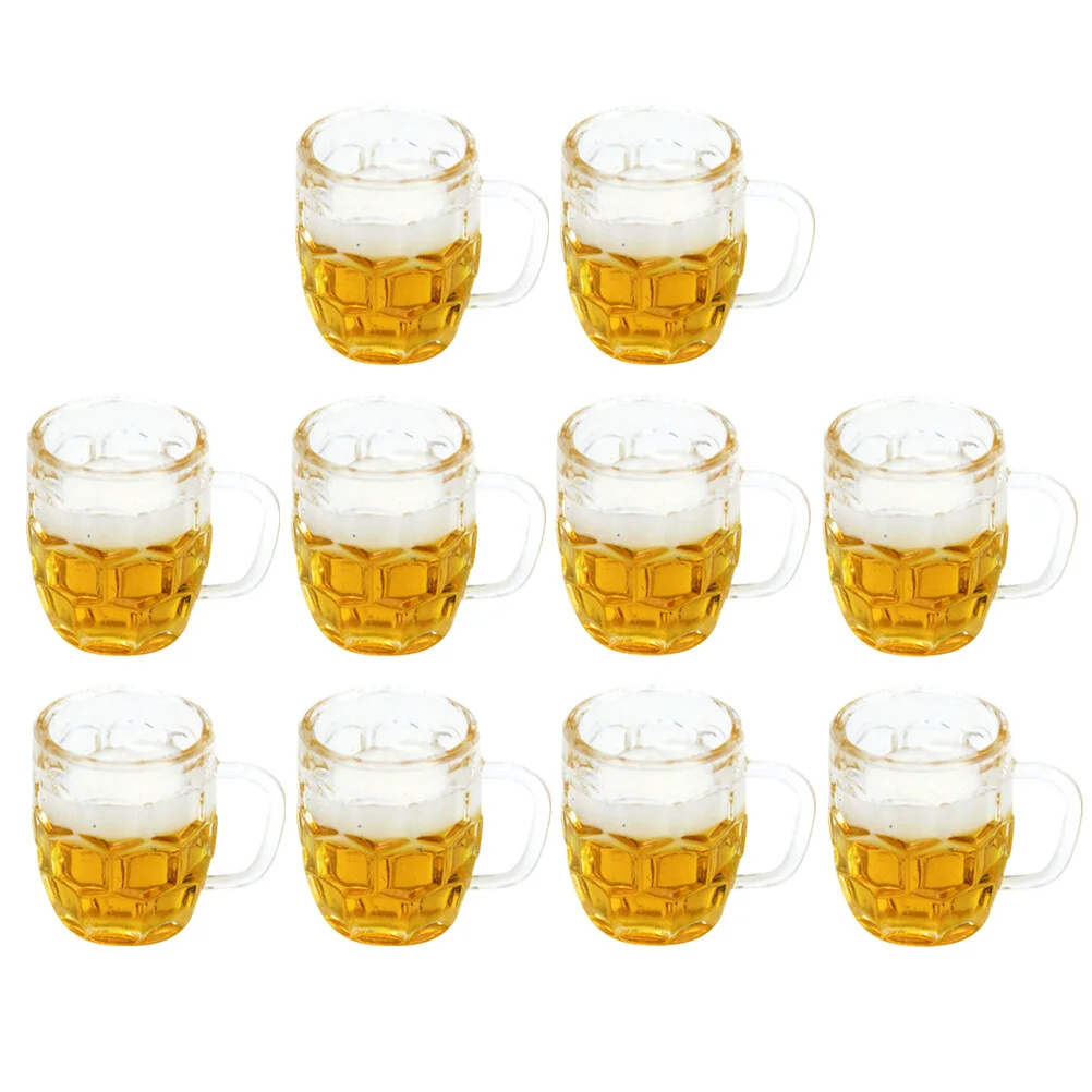 

House Mini Beer Shot Glasses Desktop Miniature Mugs Adorable Cup Photo Props