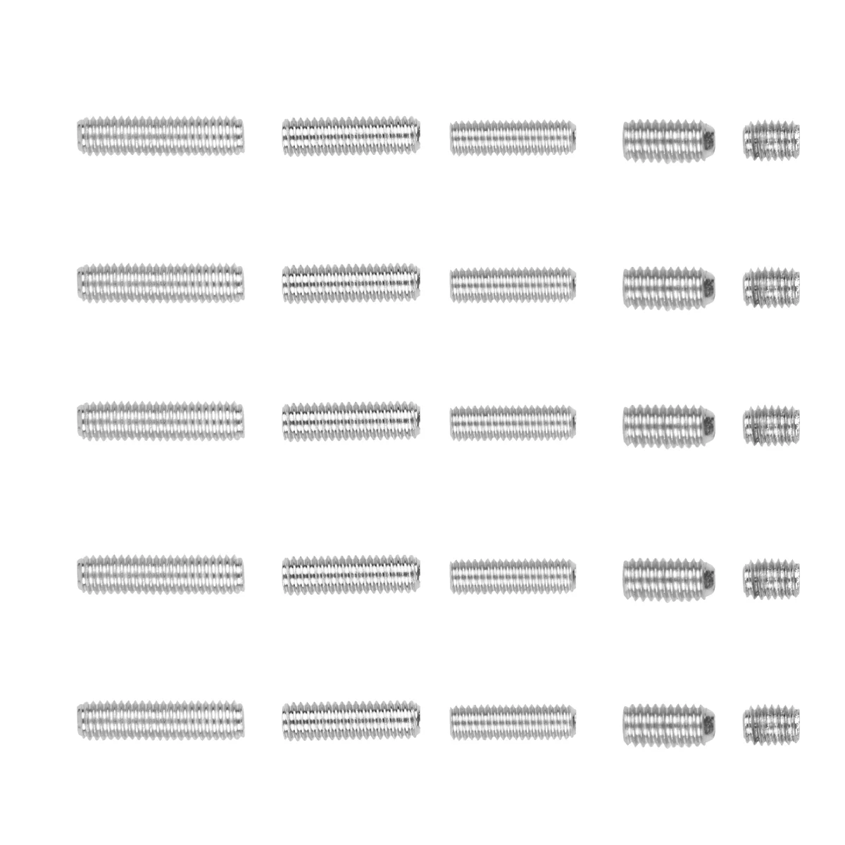 

25pcs Height Adjustment Electric Bass Guitar Bridge Saddles Hexagon Screws Tremolo Bridge Hex Screws for Tremolo Electric